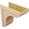 Ekena Millwork 12"W x 24"D x 24"H Classic Warren Rough Cedar Woodgrain TimberThane Corbel, Primed Tan CORUR12X24X24WARRCPR - alternate 2